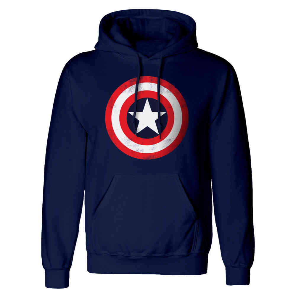 Marvel Captain America - Shield Sweat à capuche - Bleu